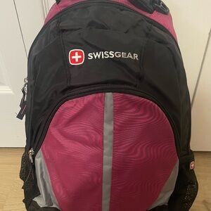 SwissGear Black and Pink Swirl Backpack